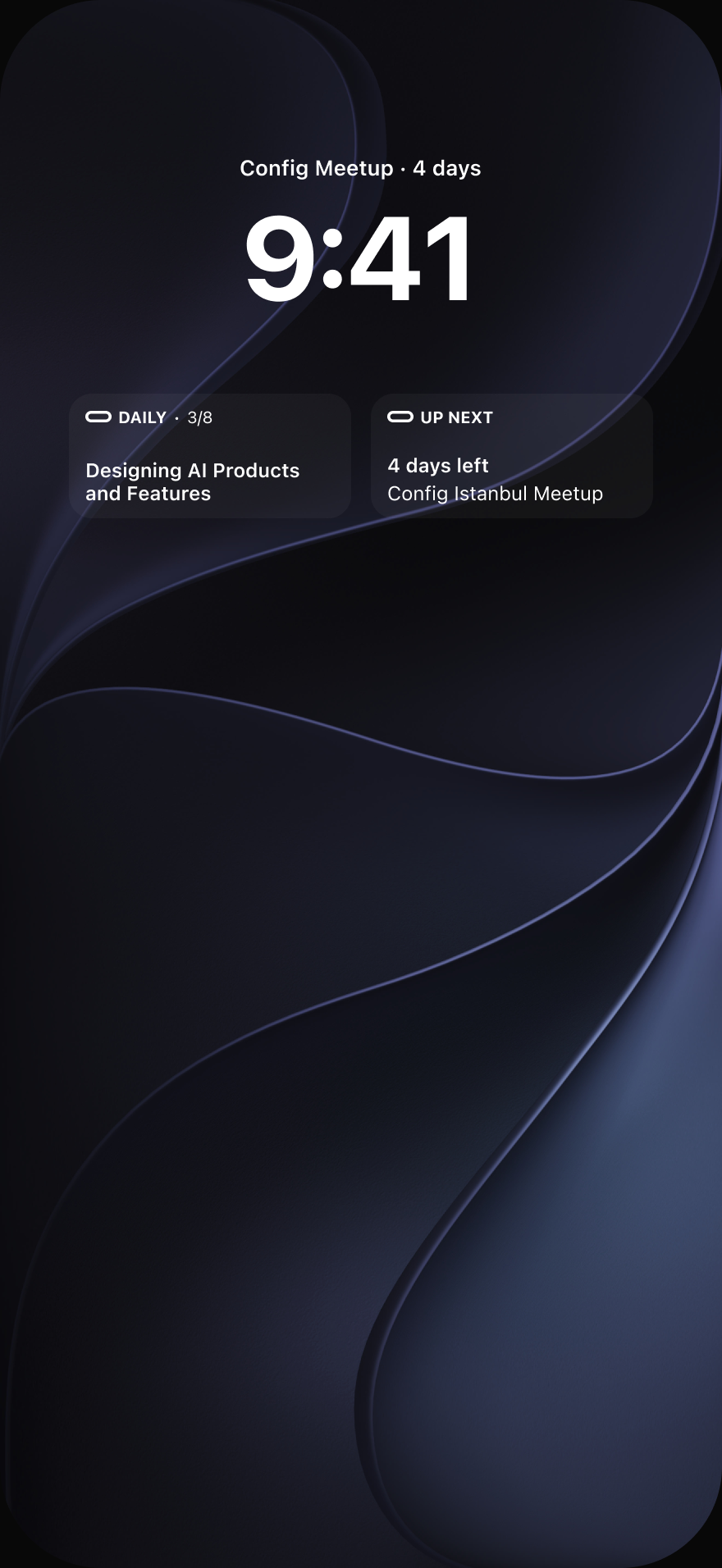 DsgnBoost widgets on the iPhone Lock Screen